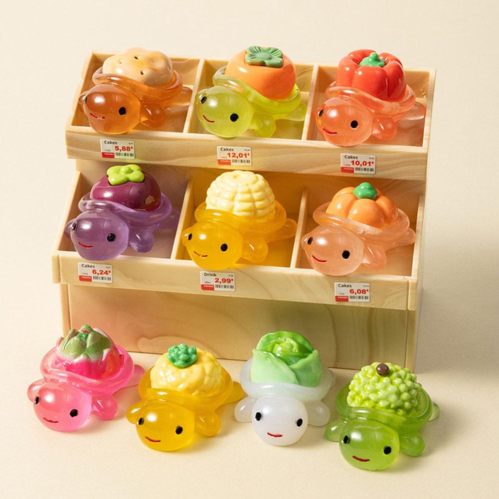 Nutcracker Figurine - Cute Mini Luminous Turtle Ornaments Glowing