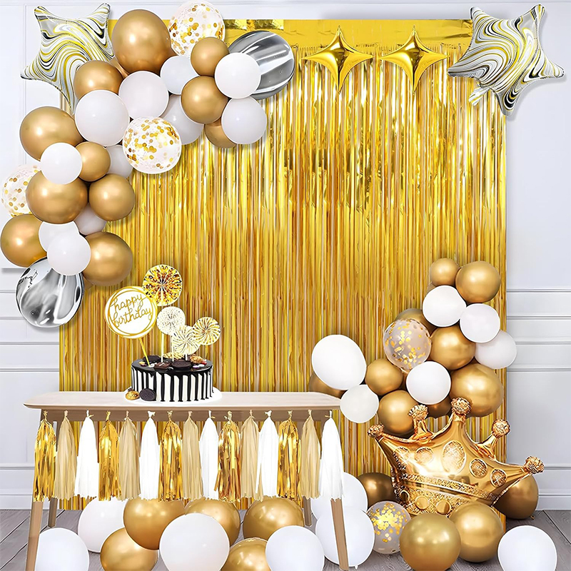 2M Glitter Gold Tinsel Fringe  - Tinsel Garland Decoration review and price