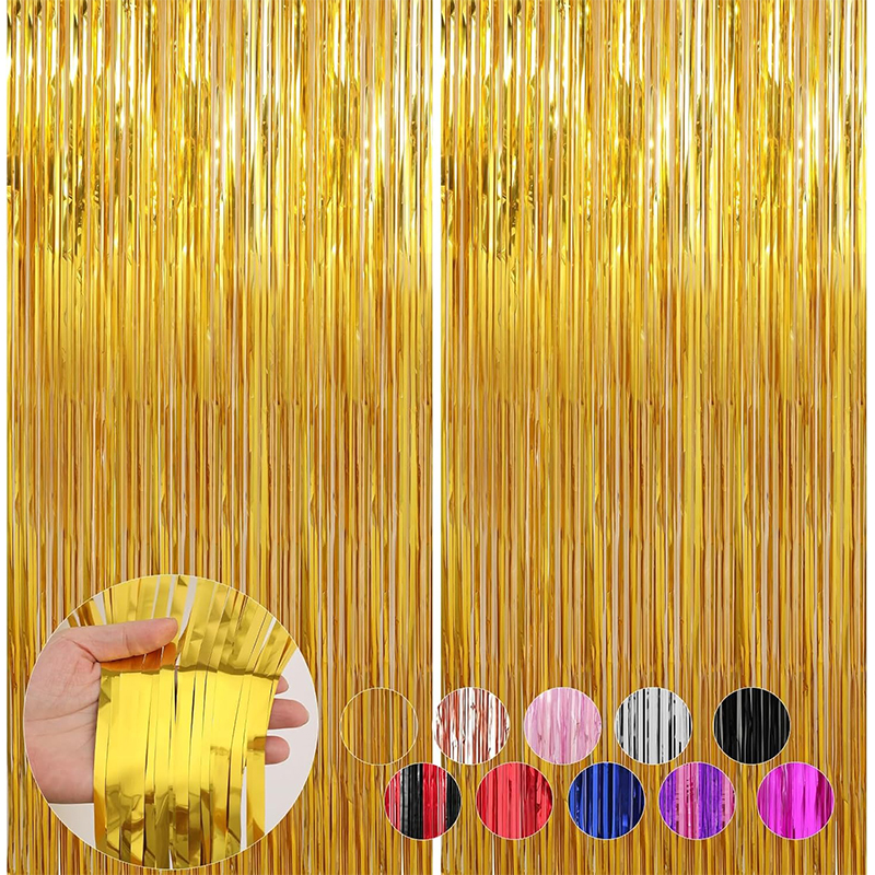 2M Glitter Gold Tinsel Fringe  - Tinsel Garland Decoration review and price