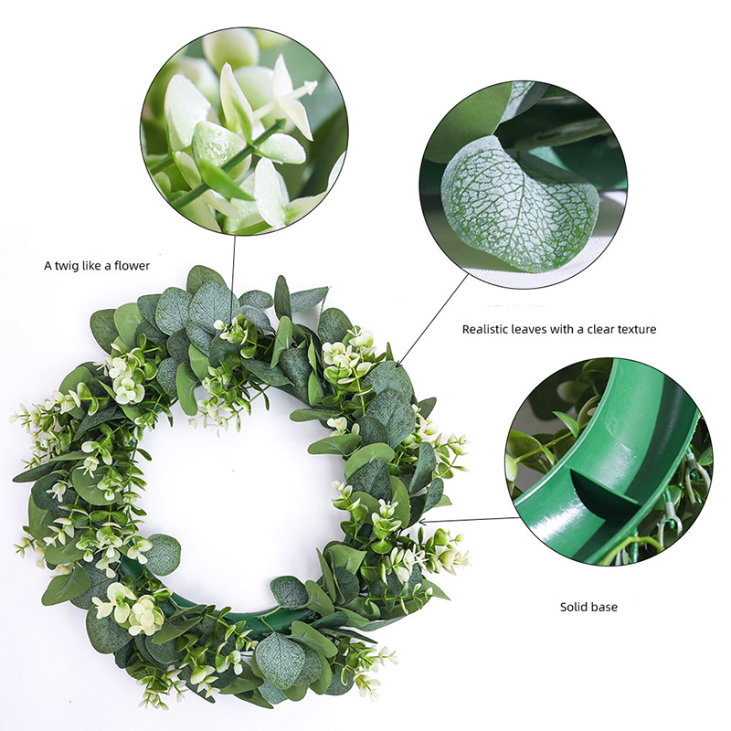 Eucalyptus Wreath Flowers Gift - Christmas Wreath Fake review and price