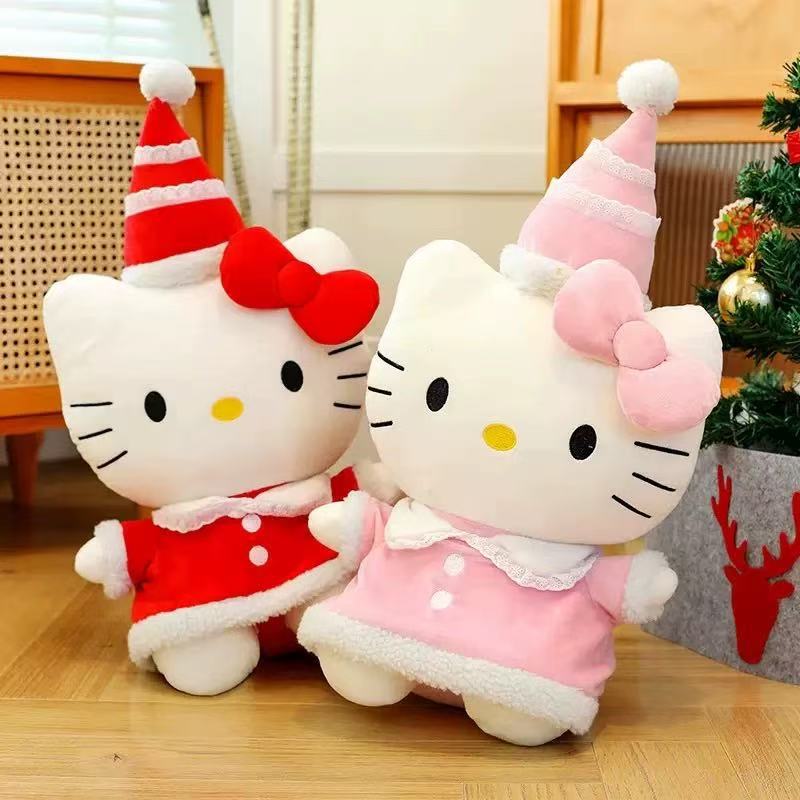 New Cute Kt Cat Plush Toy With - Santa Hat Plush review and price