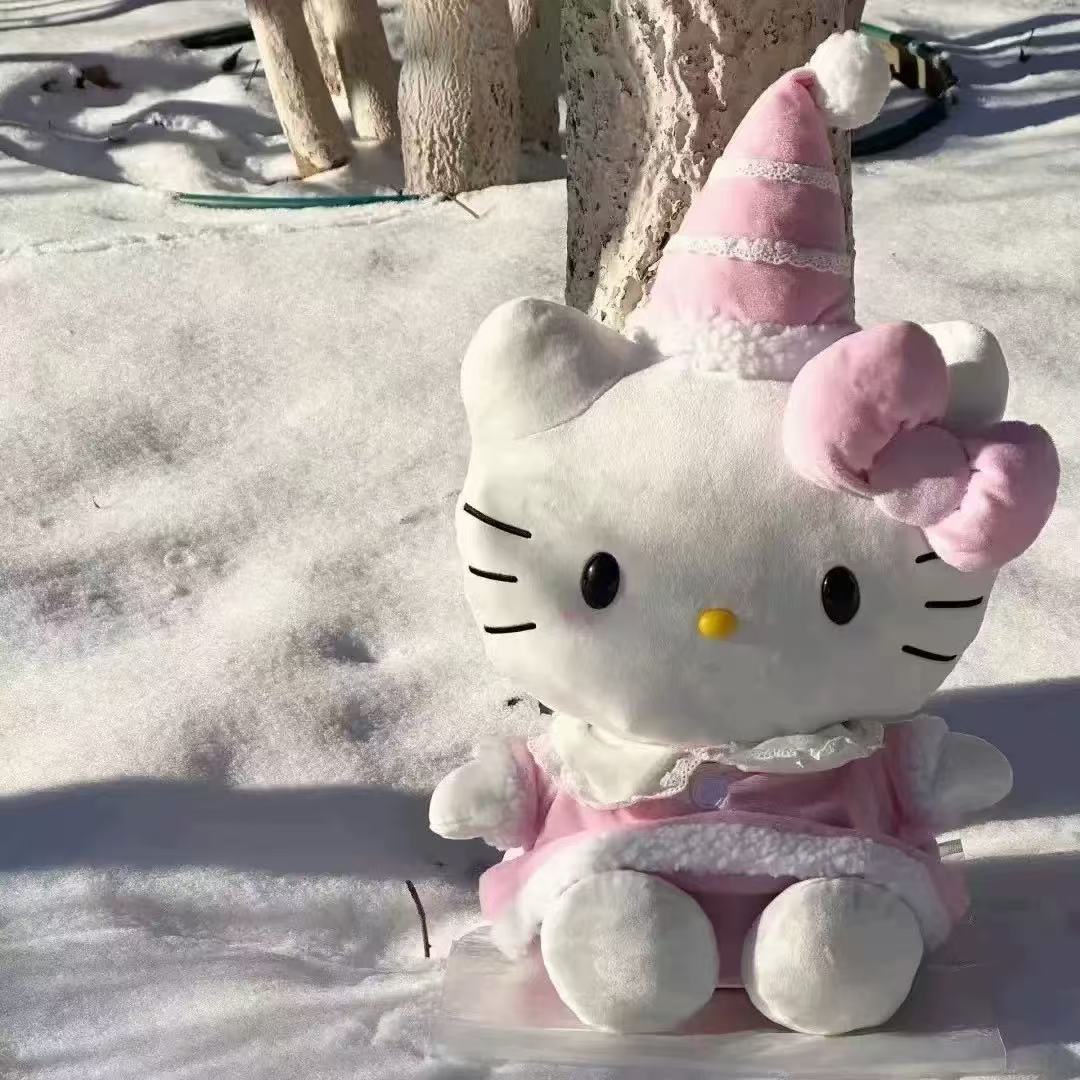 New Cute Kt Cat Plush Toy With - Santa Hat Plush review and price