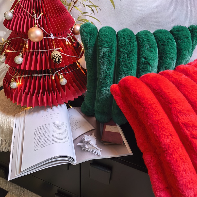 Christmas green imitation rabb - Christmas Throw Blanket review and price