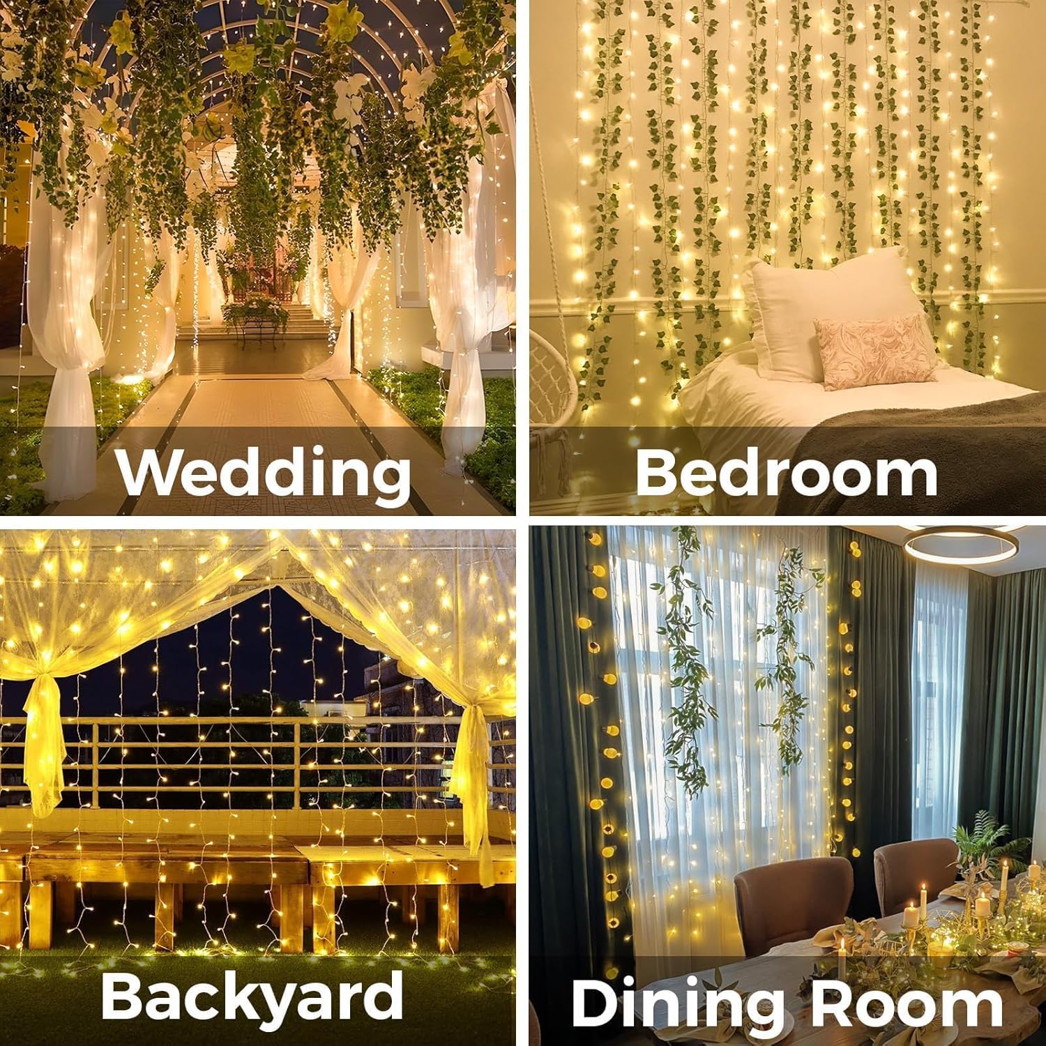 Curtain Lights For Bedroom 200 - Led Fairy String Lights review and price
