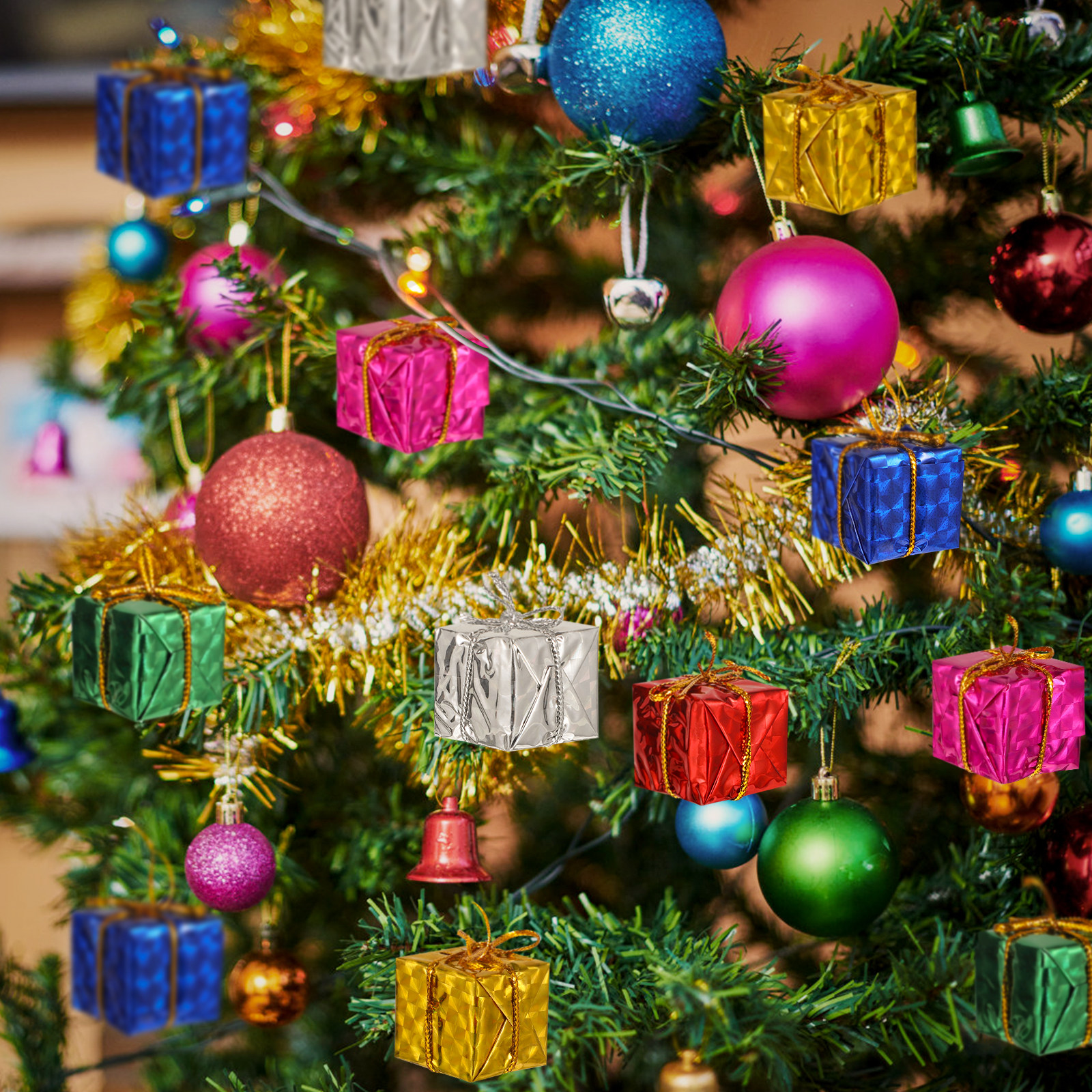 24Pcs Christmas Tree Hanging D - Gift Box Wrap Set review and price