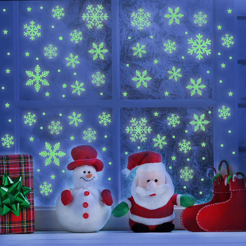 Christmas Luminous Snowflake W - Snowflake Window Decal review and price