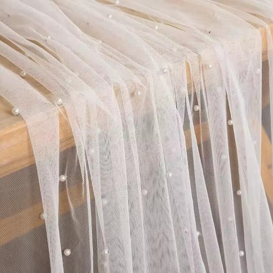 300x80cm Pearl Sheer Tulle Tab - Christmas Table Runner review and price