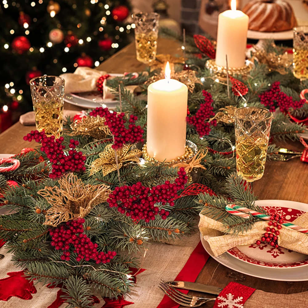 10/1Pcs Artificial Red Berries - Christmas Tree Artificial review and price