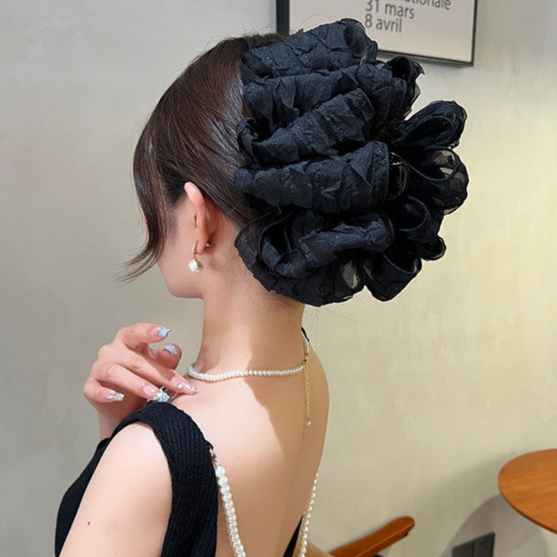New Large Chiffon Bow Hair Cla - Ribbon Bow Gift review and price