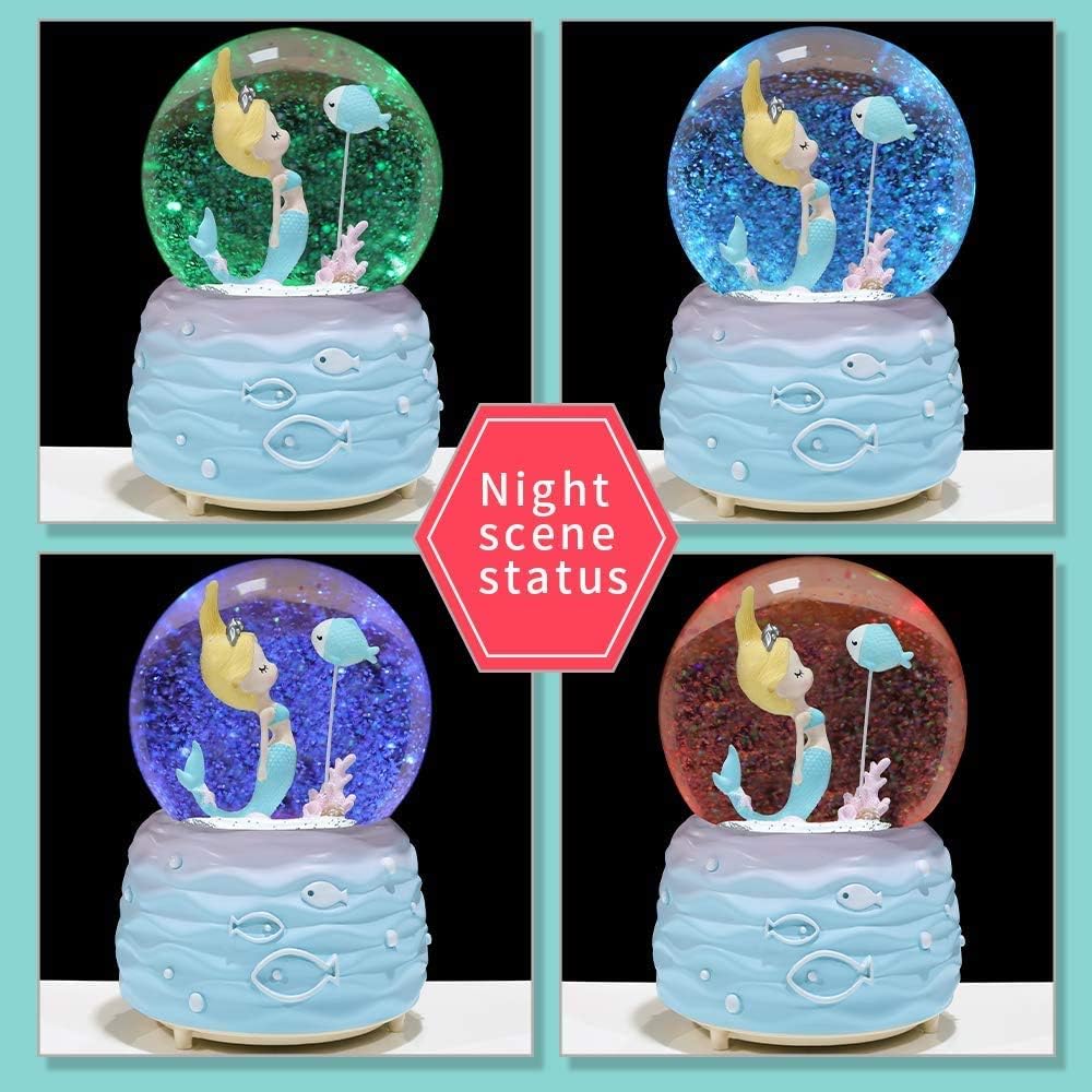 Mermaid Snow Globe Music Box w - Snow Globe Musical review and price