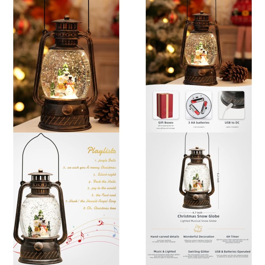 Christmas Decorations Snow Glo - Snow Globe Musical review and price