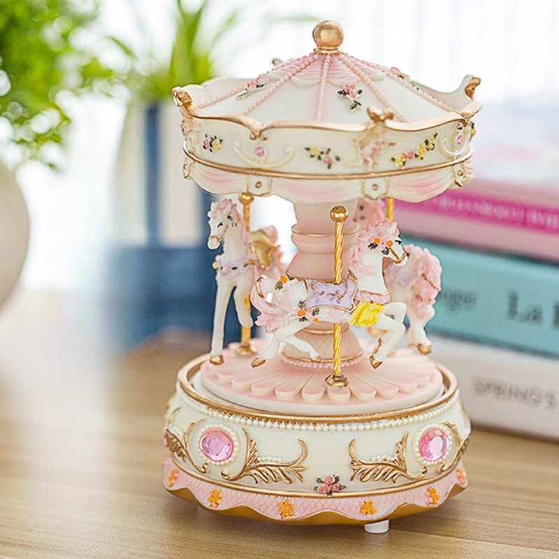 Handmade Resin Carousel Music  - Snow Globe Musical review and price