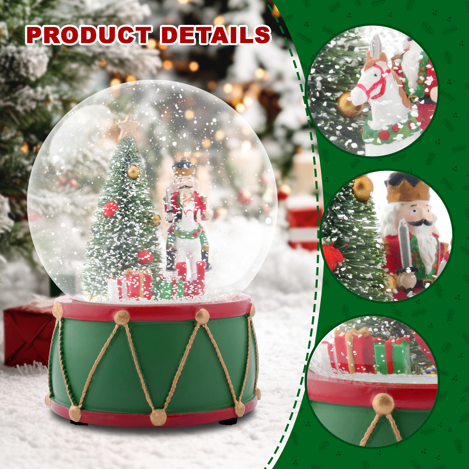 Christmas Music Snow Globe wit - Snow Globe Musical review and price