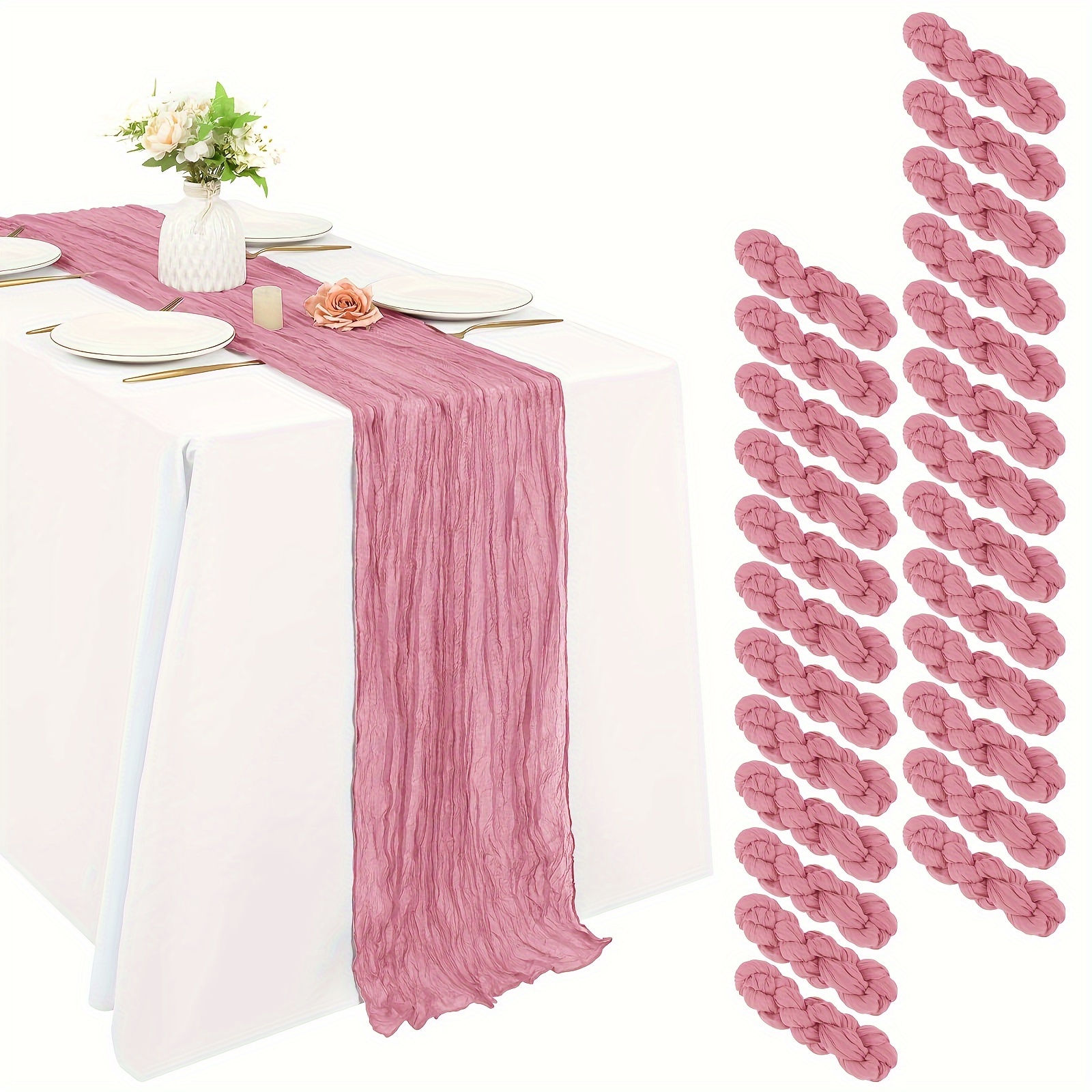 Of 25 Black Cheesecloth Table  - Christmas Table Runner review and price