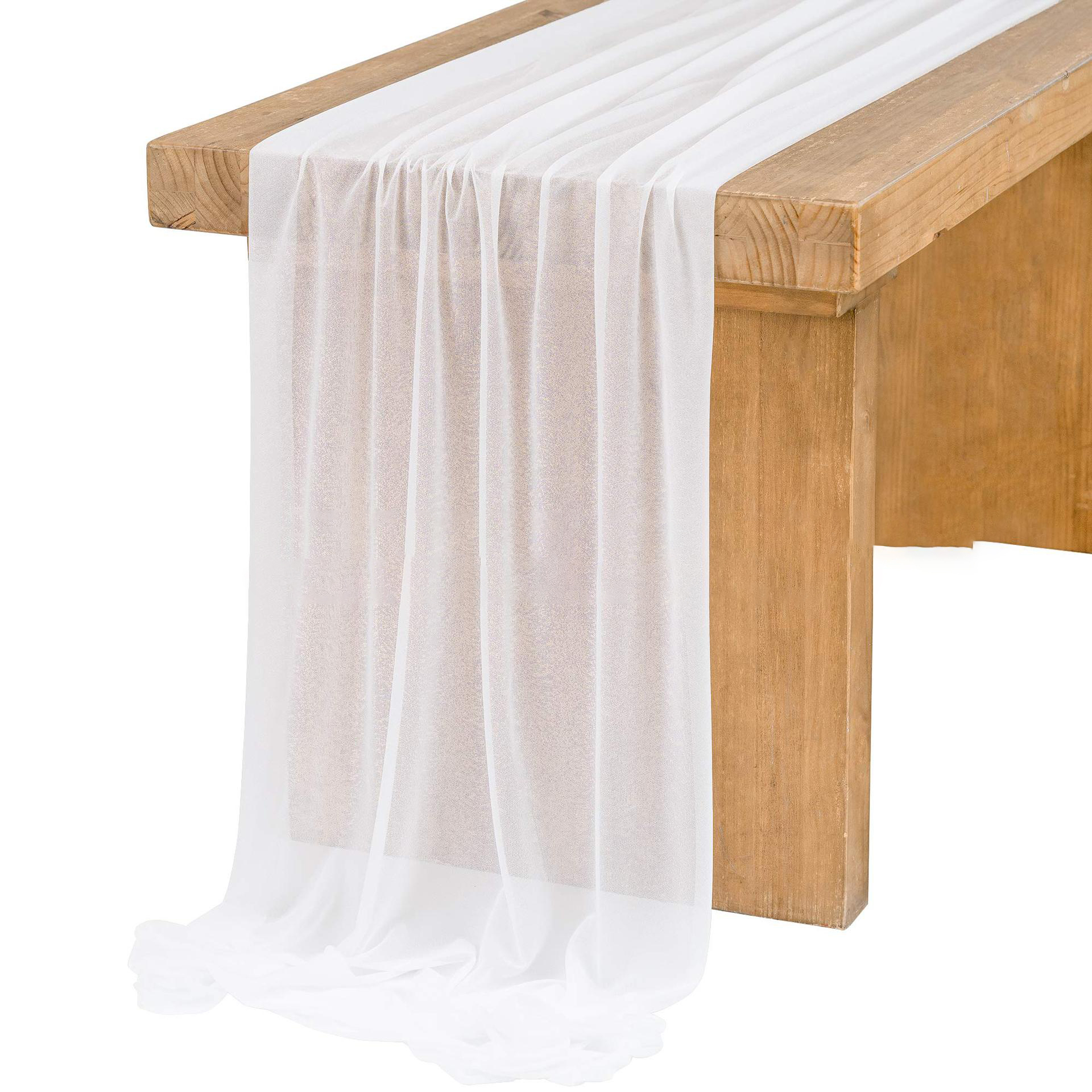 Chiffon White Table Runner Tab - Christmas Table Runner review and price