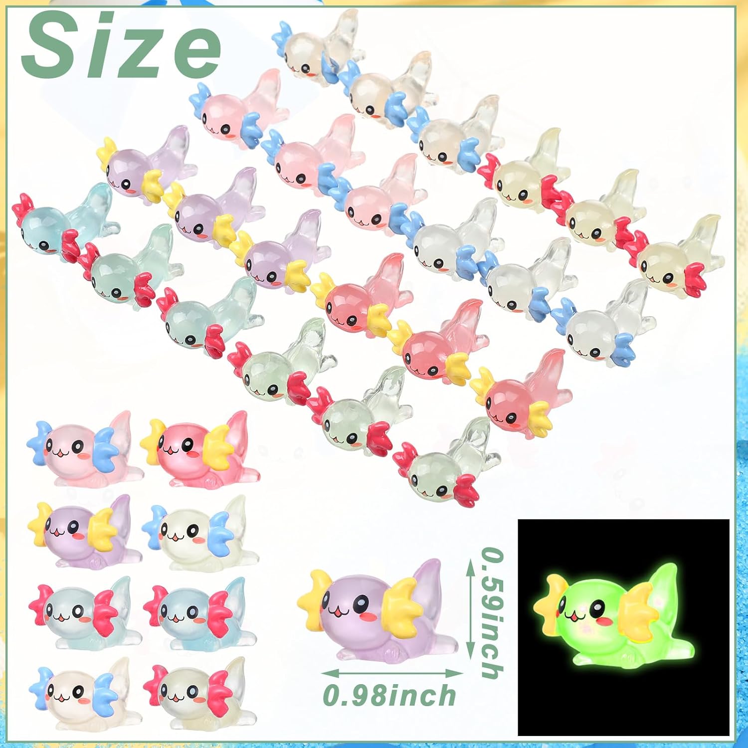 10/20pcs Mini Resin Axolotl Fi - Nutcracker Figurine review and price