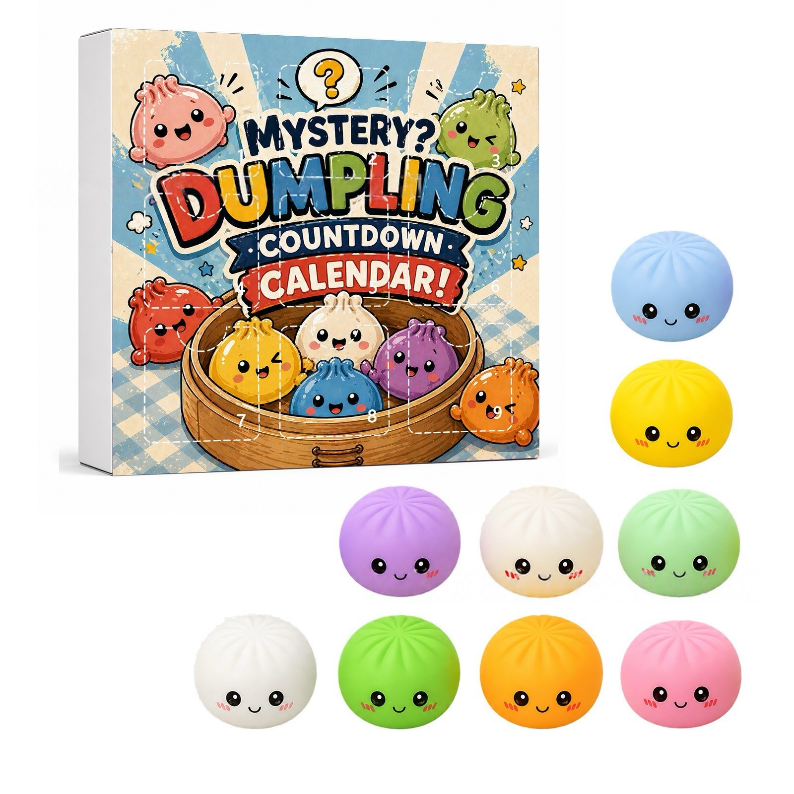 Kawaii Squishy Dumpling Advent - Advent Calendar Gift review and price