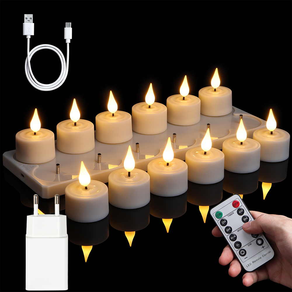 LED Candle Light Rechargeable  - Holiday Candle Set review and price