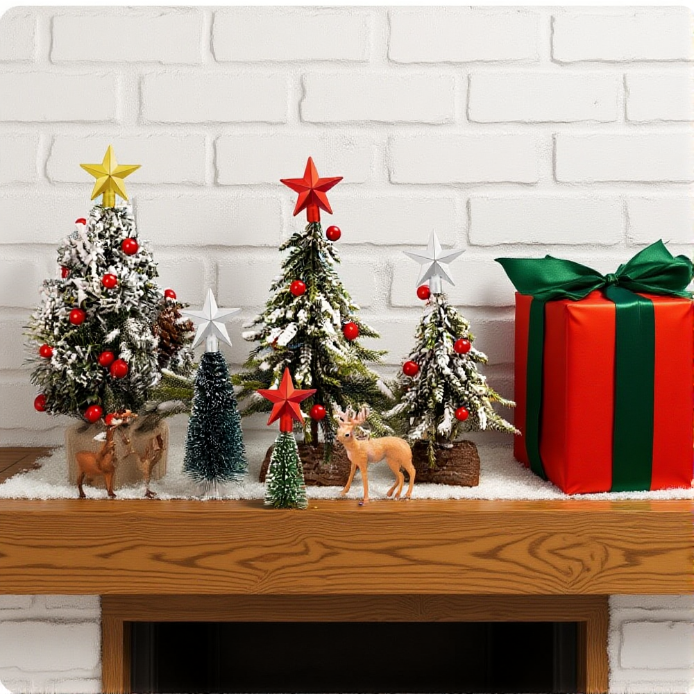 6cm Mini Christmas Tree Topper - Star Tree Topper review and price