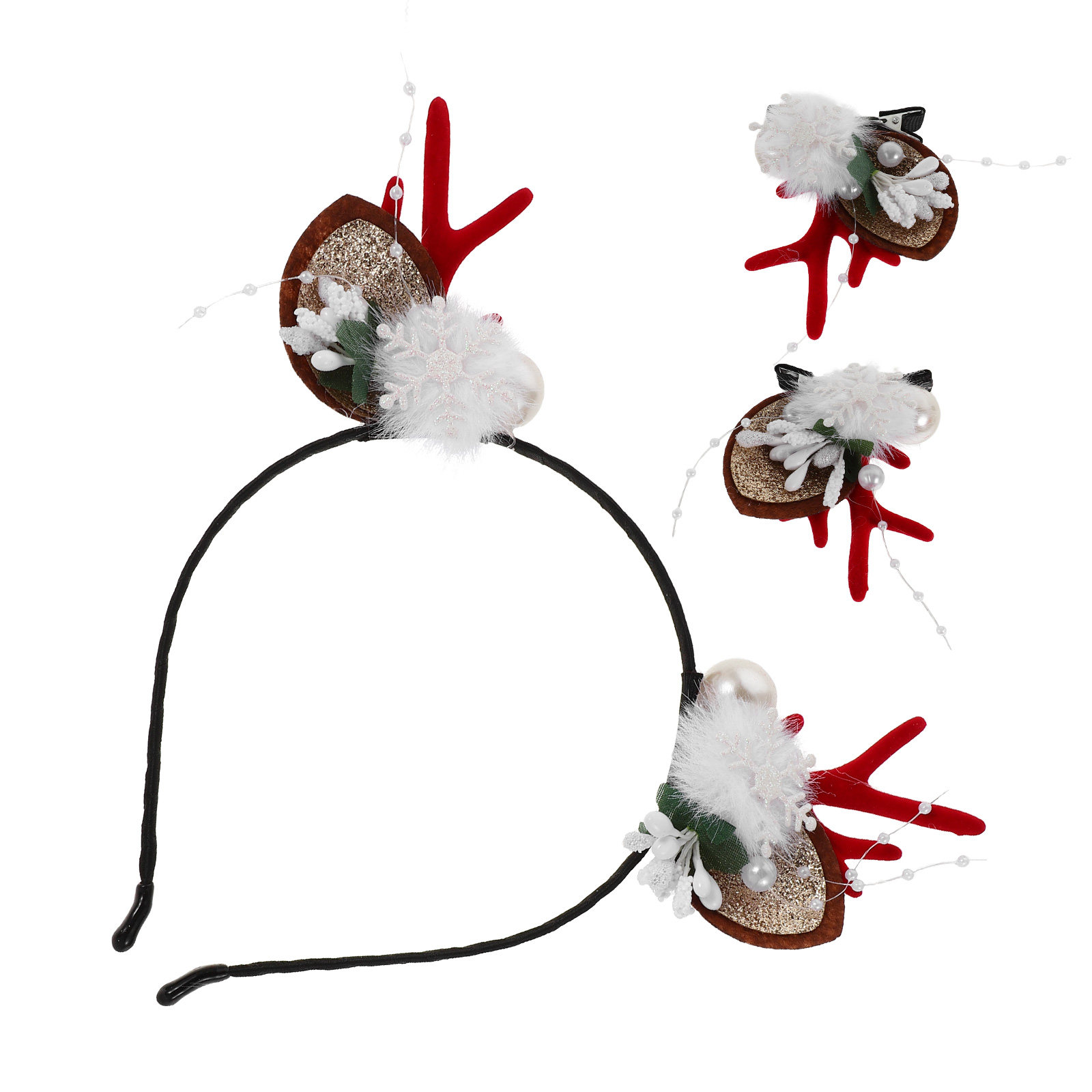 4Pcs Festive Reindeer Antlers  - Reindeer Antlers Headband review and price