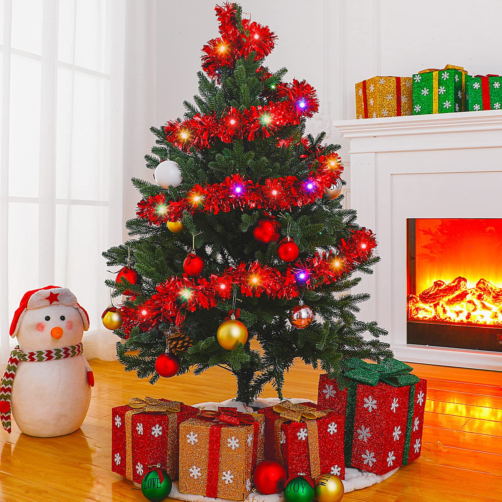 1/3pcs 5M Christmas Tinsel Gar - Tinsel Garland Decoration review and price
