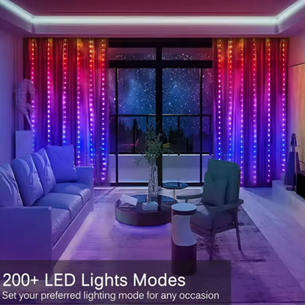 3M RGB Smart LED Curtain Light - Led Fairy String Lights review and price