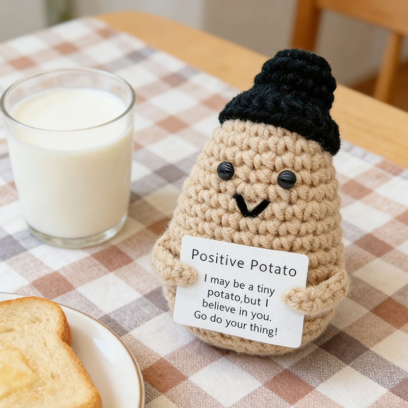 Cute Positive Potato Crochet D - Santa Hat Plush review and price