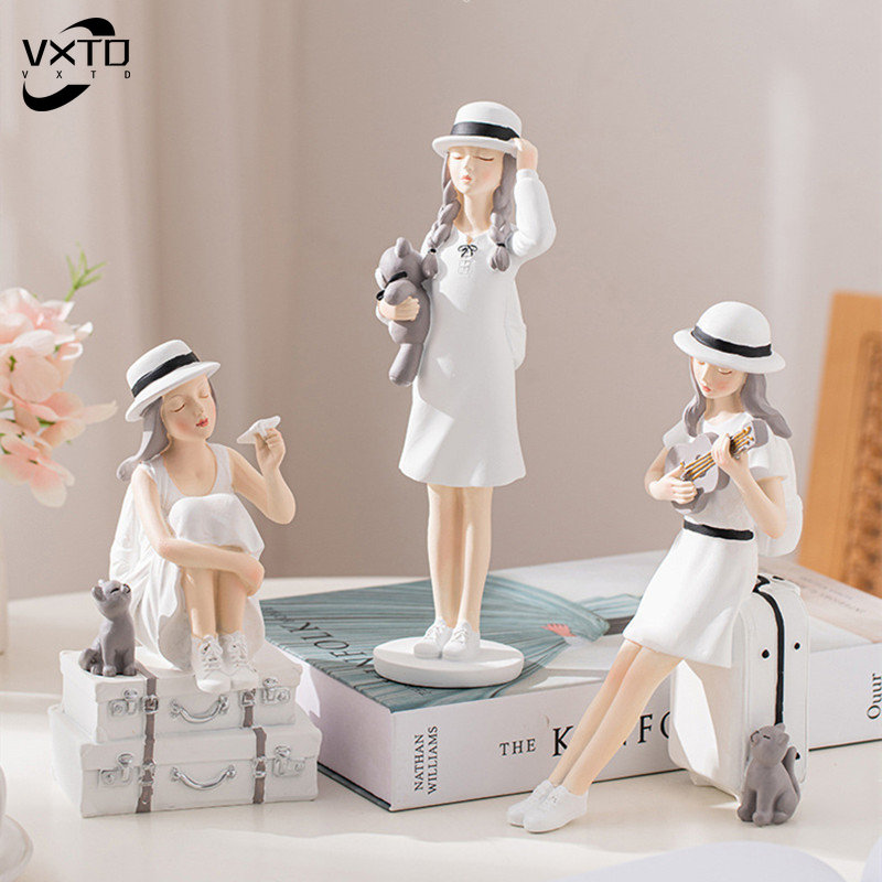 Creative Nordic Cute Girl Resi - Nutcracker Figurine review and price
