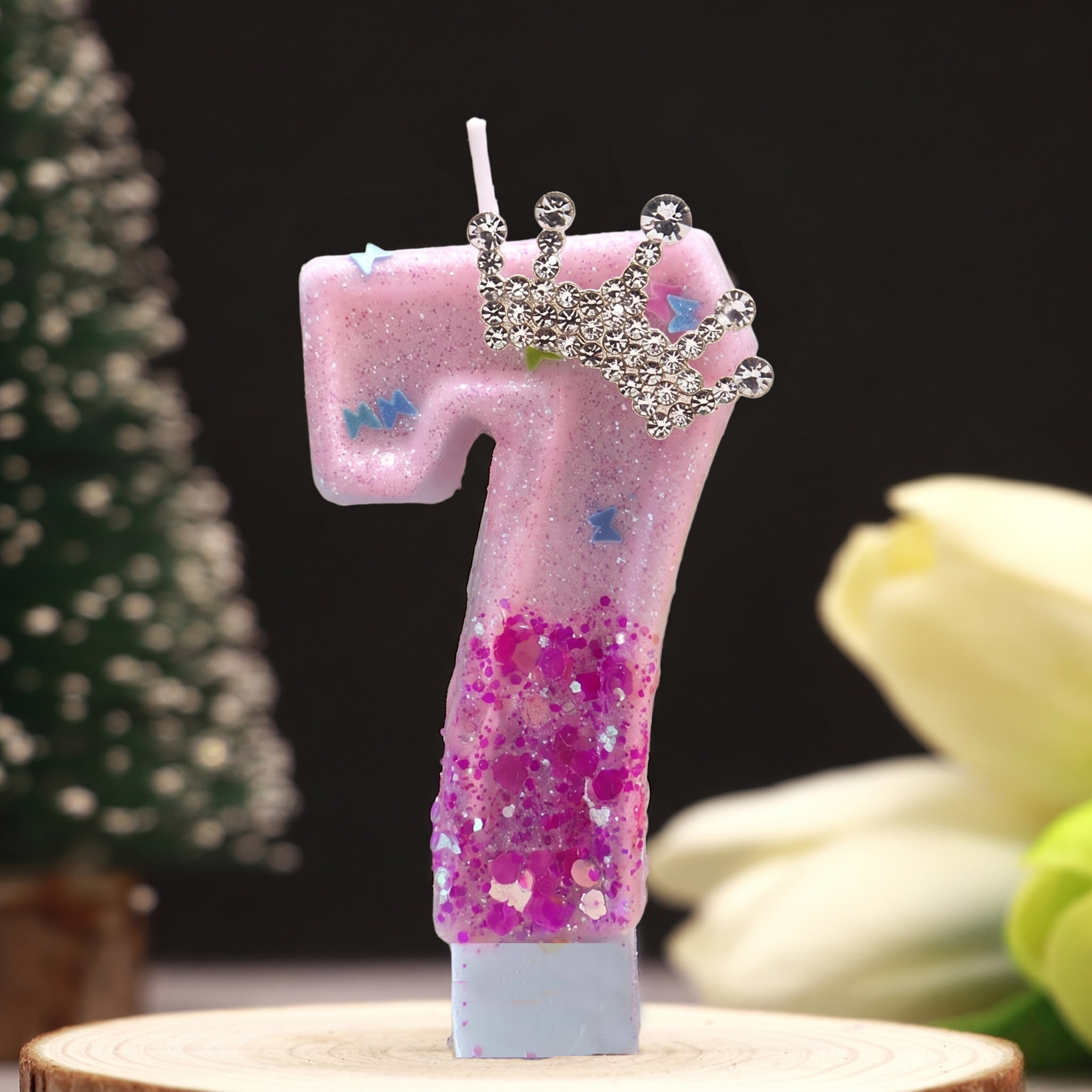 Pink Rose Red Sequins Dual Col - Holiday Candle Set review and price
