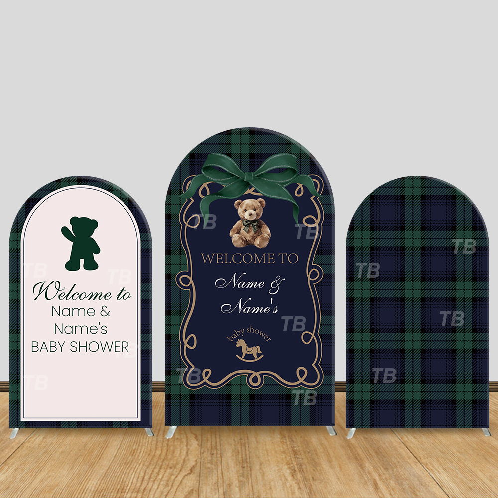 Teddy Bear Plaid Theme Arch Ba - Christmas Throw Blanket review and price