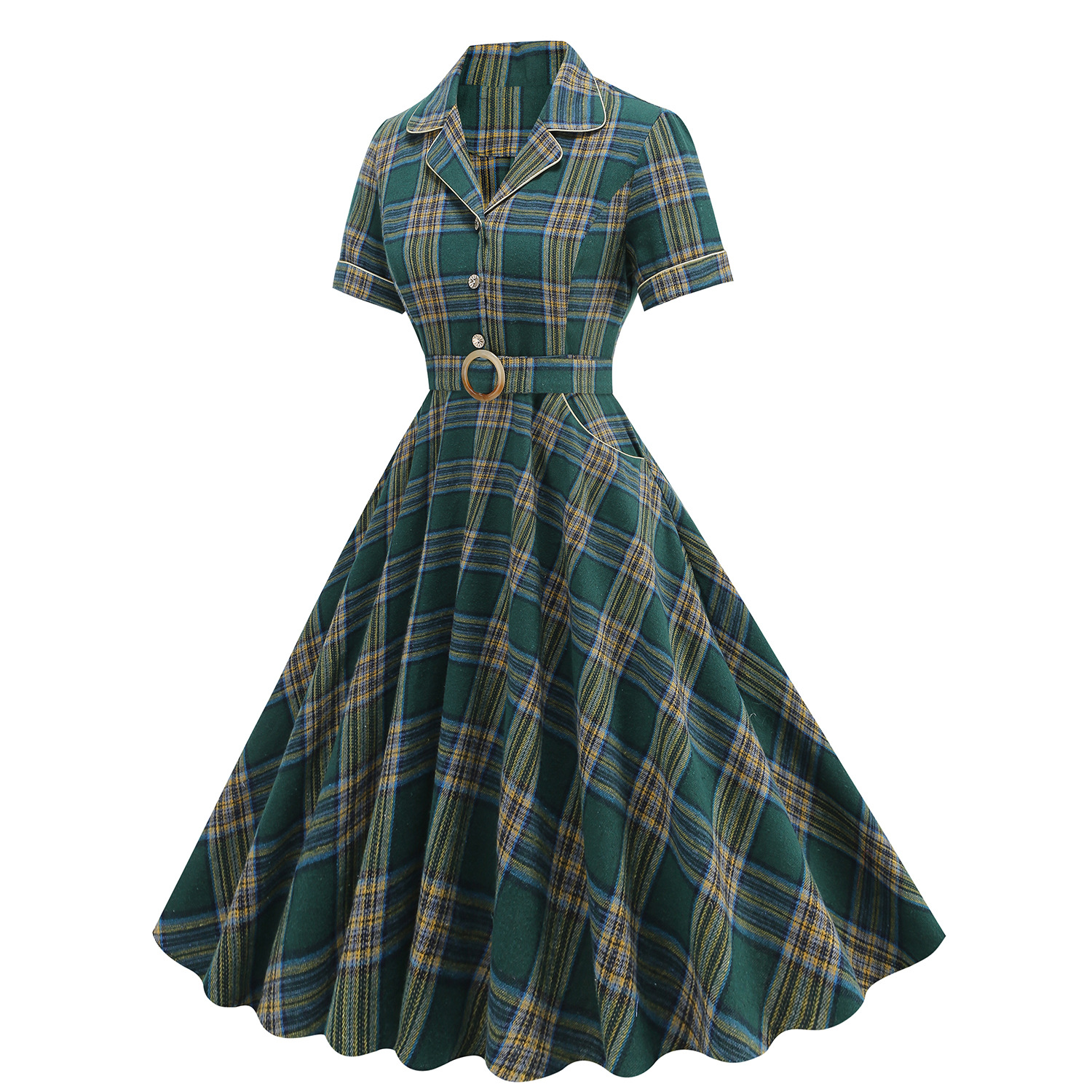 1950s Vintage Plaid Notched Co - Christmas Throw Blanket review and price